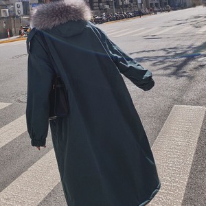 ファー付き ロングコート M 5col 250453