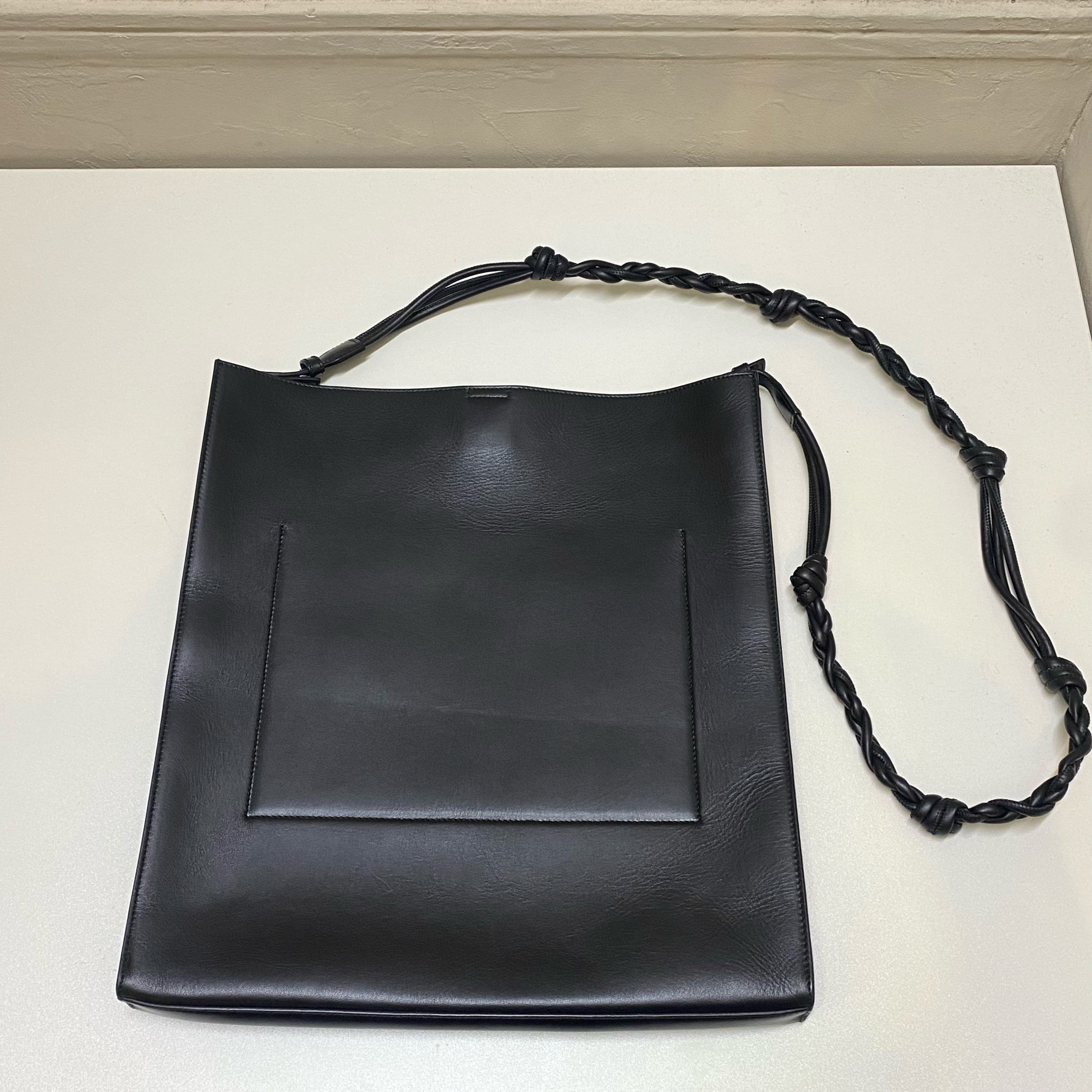 JIL SANDER ジルサンダー TANGLE ショルダーバッグ レザー ブラック