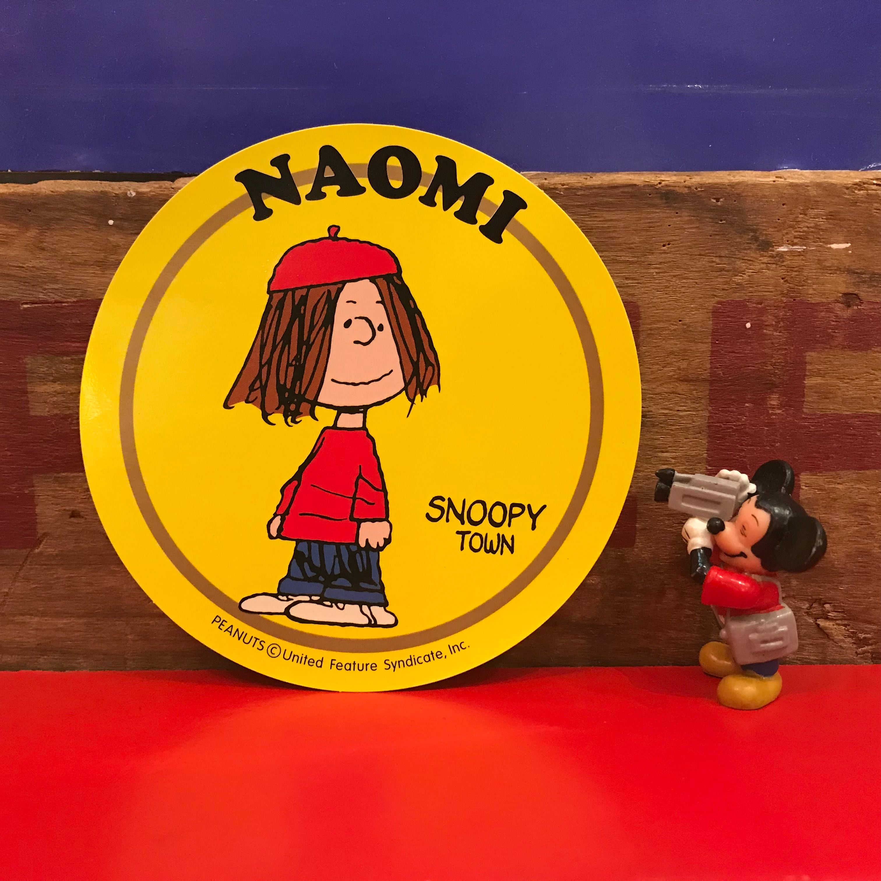 スヌーピー PEANUTS ナオミ 特大ステッカー 限定品 2000年製。 | 福岡