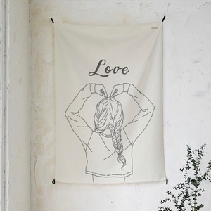 heart fabric poster 3size 4types / 韓国 ハート ファブリックポスター