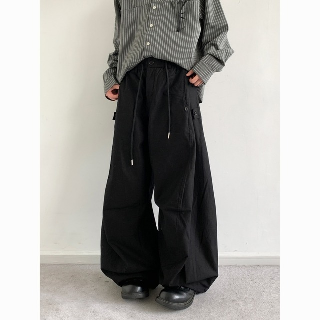 jiwuusドローコードワークカジュアルパンツ