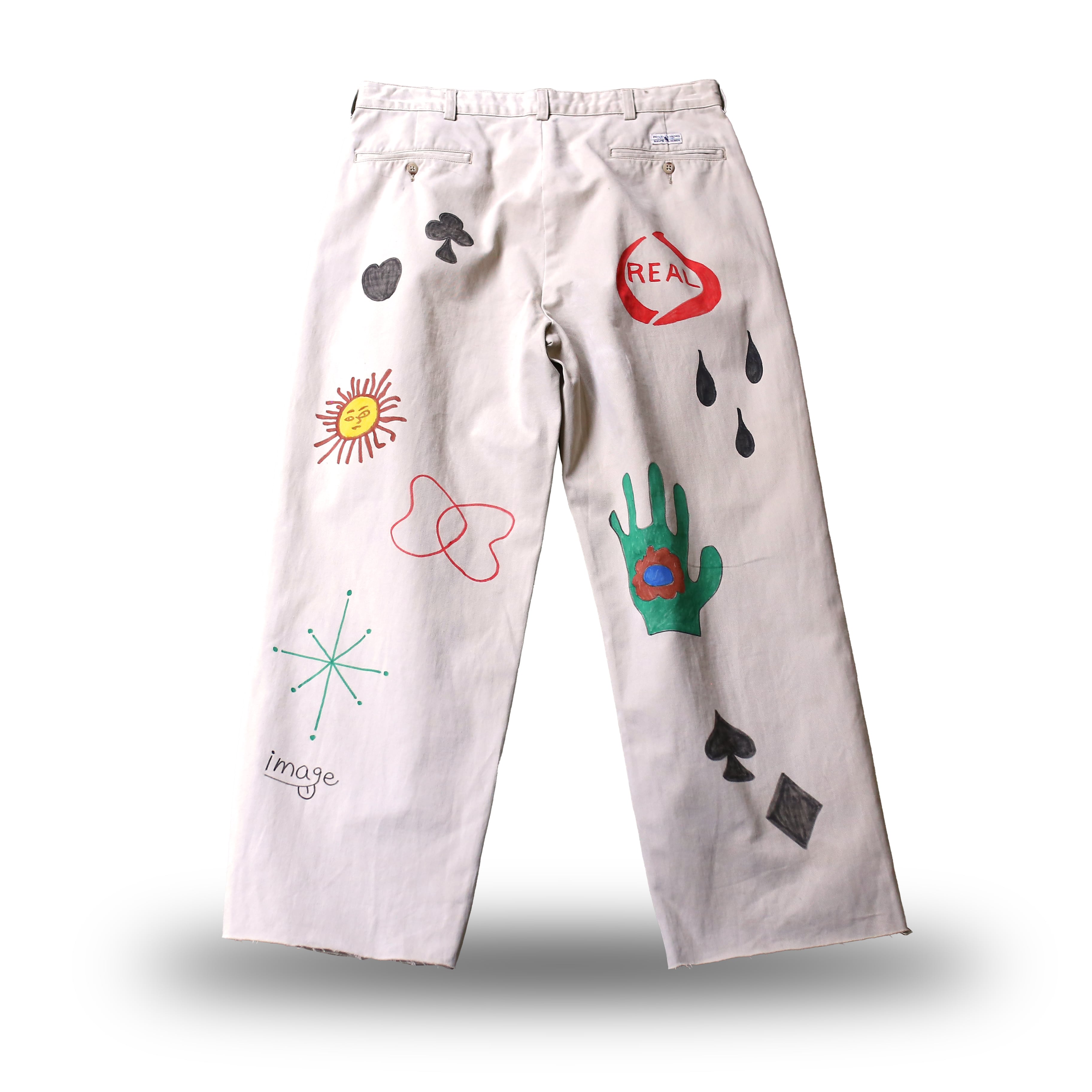 RALPH LAUREN】HAND PAINT DESIGN MEMORIAL PANTS / ラルフローレン