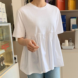 プリーツヘム　フェアリーフレアTシャツ 2col N TS060