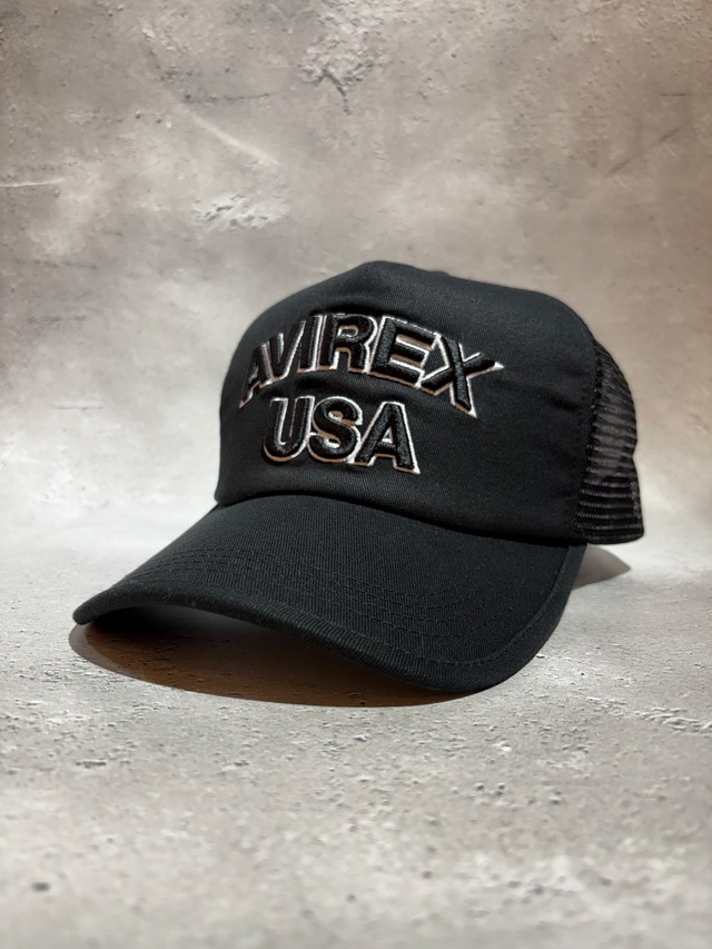 AVIREX / アヴィレックス LOGO MESH CAP メッシュキャップ ブラック