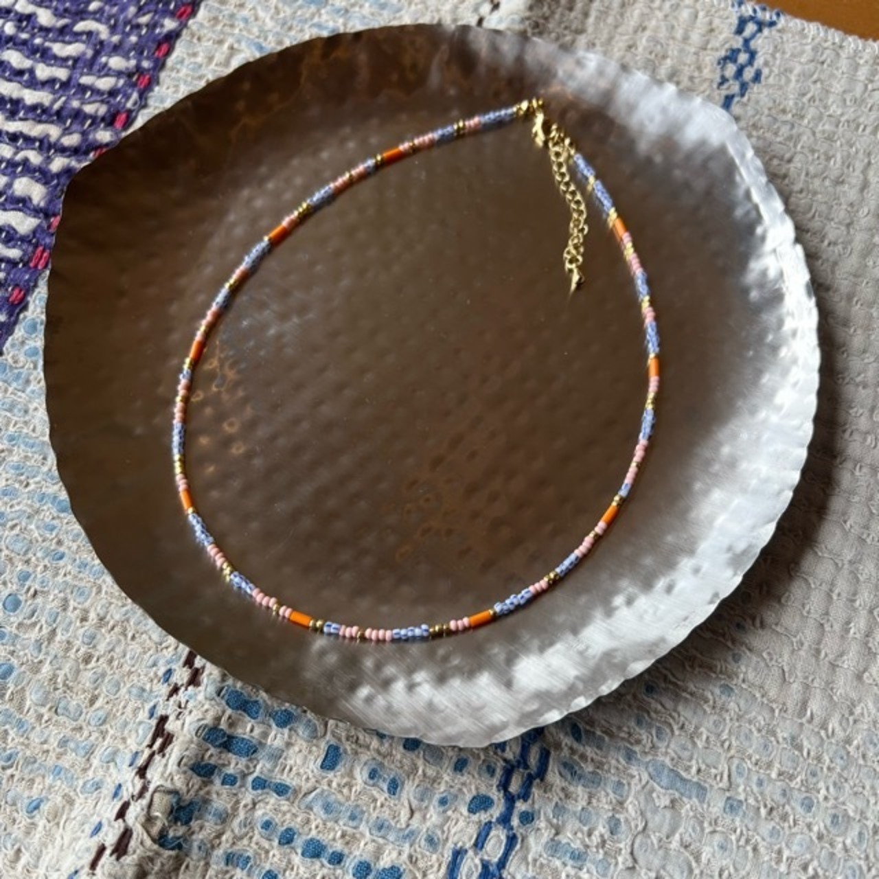 TOPANGA Jewelry　Pastel bead necklace　パステルビーズネックレス　pastelcolor　beads　ネックレス　ギフト　プレゼント