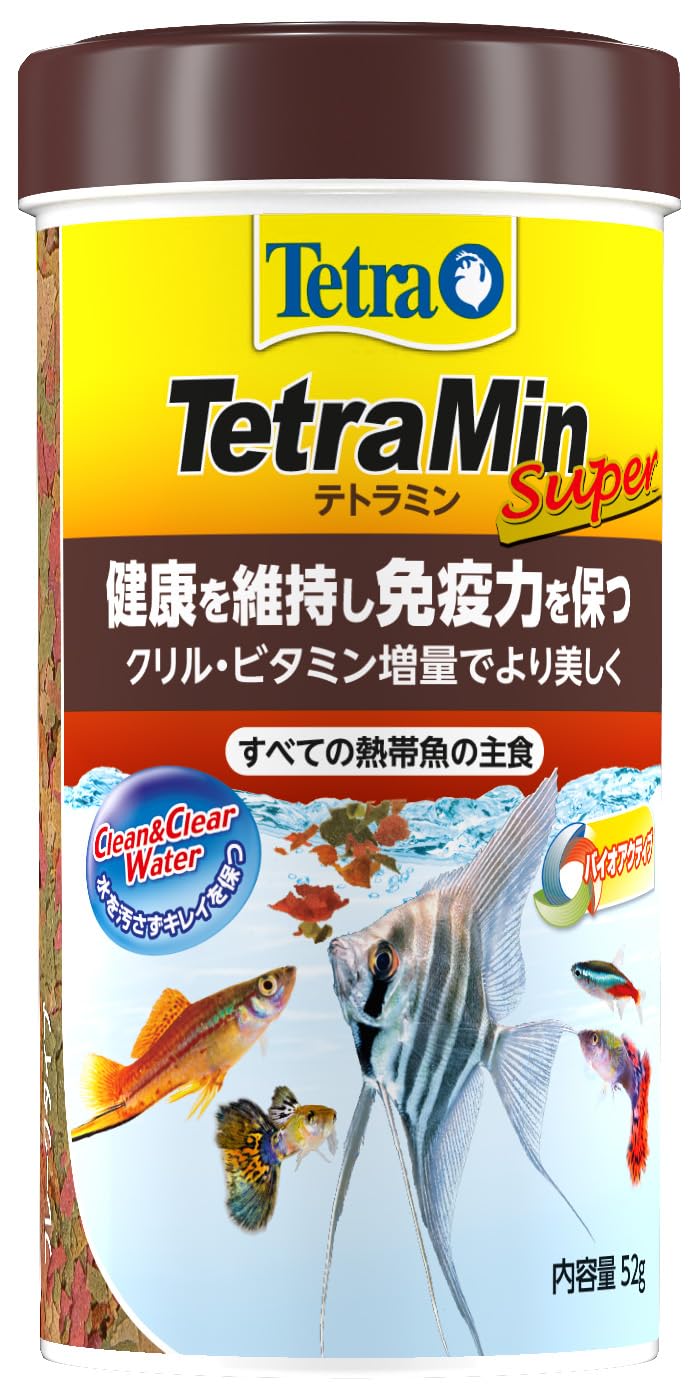 TETRA テトラ　テトラミン　52g 6缶　熱帯魚　餌 テトラ (Tetra) テトラミンスーパー 52g 水を汚さずキレイを保つ 食べ