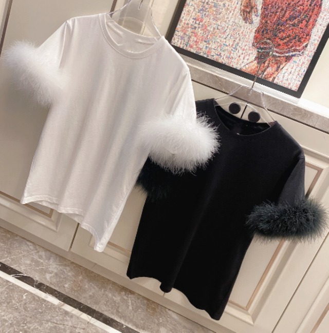 ファースリーブTシャツ　2323