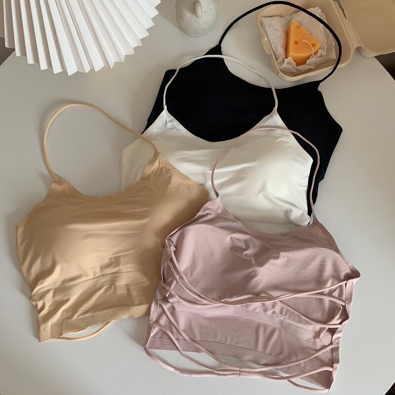 バックサマースリム薄手クロップトップ トップス 夏物 YY-ファッション49088189982