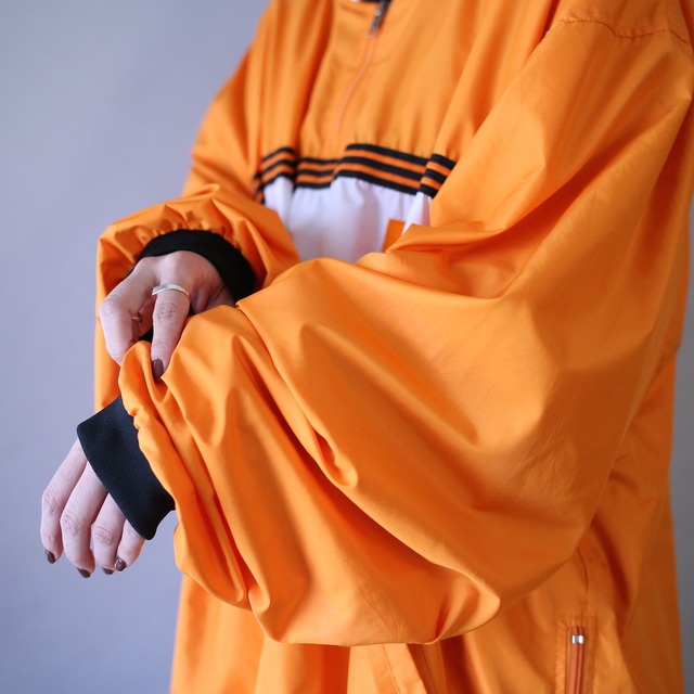 "adidas" XXL over silhouette good coloring half-zip pullover