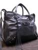 レア◆BALENCIAGA バレンシアガ 【ザ・ヴェロ】ユニセックス レザー トートハンド バッグ黒◆ 定番のエディターズラインから希少なヴェロ♪