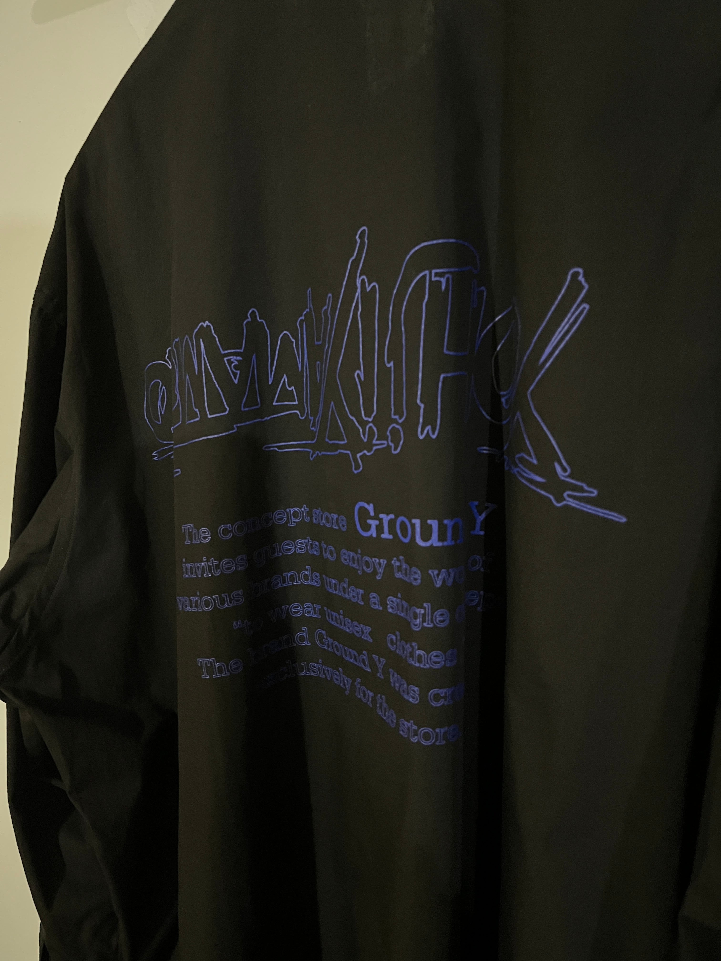 Yohji Yamamoto Upside Down LOGO Basic Shirt | FUHGAWS