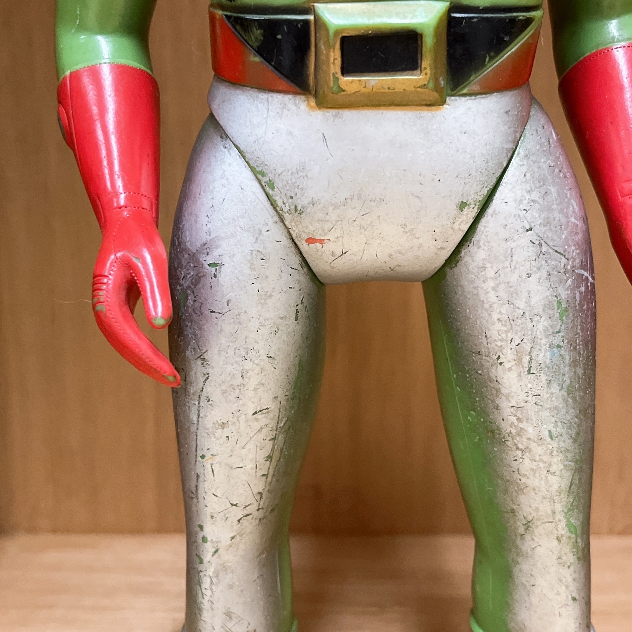 当時物1 970年代 サンダーマスク ソフビ 約36cm BANDAI製 当時物 1970