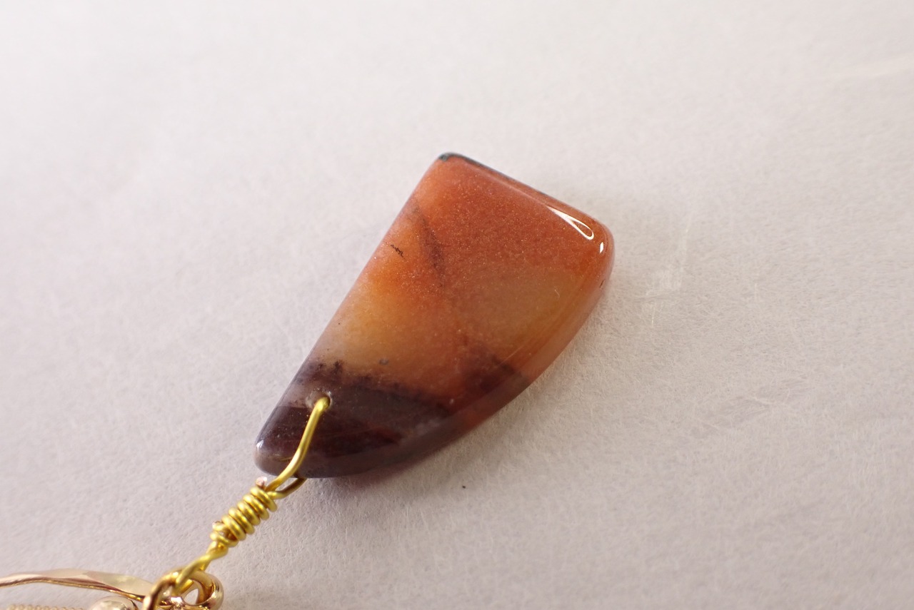 アベンチュリンピアス　18.7ct　[C9‐193]