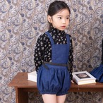 【wonny ribbon / 予約10/12〆切】Deep denim romper