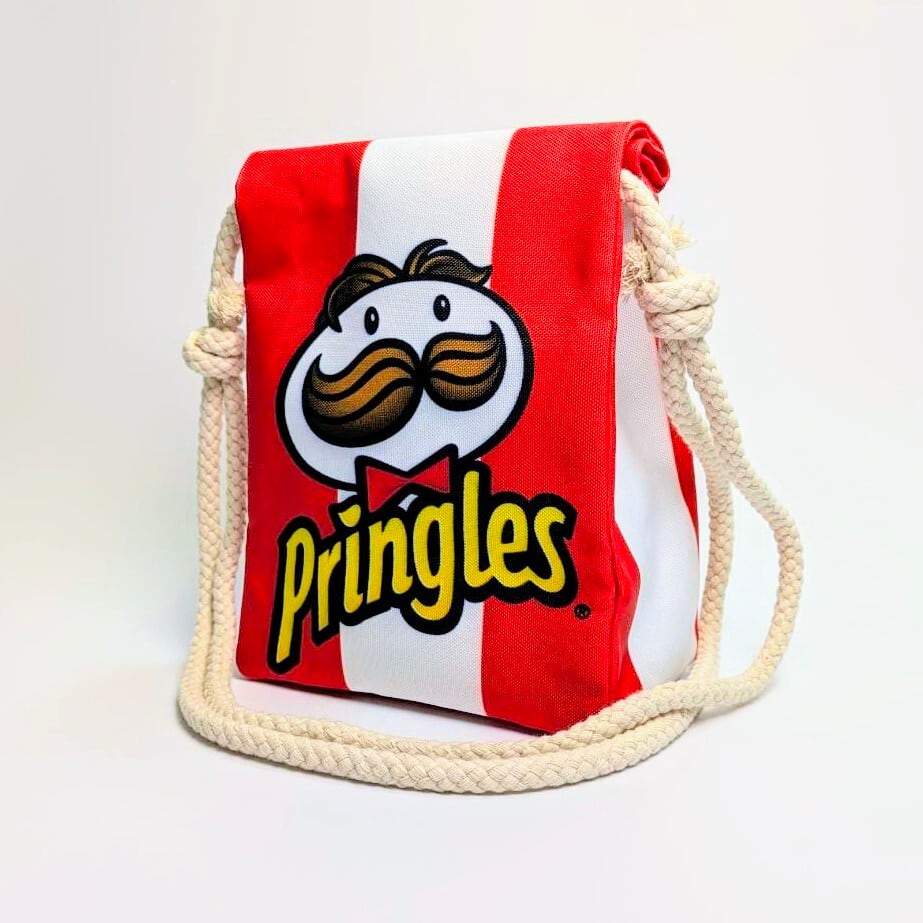 ♧ 再入荷!【 Pringles( プリングルズ )】ロープショルダーバッグ*パッケージ風 / Food Bag 〚アメリカン雑貨 アメトイ〛
