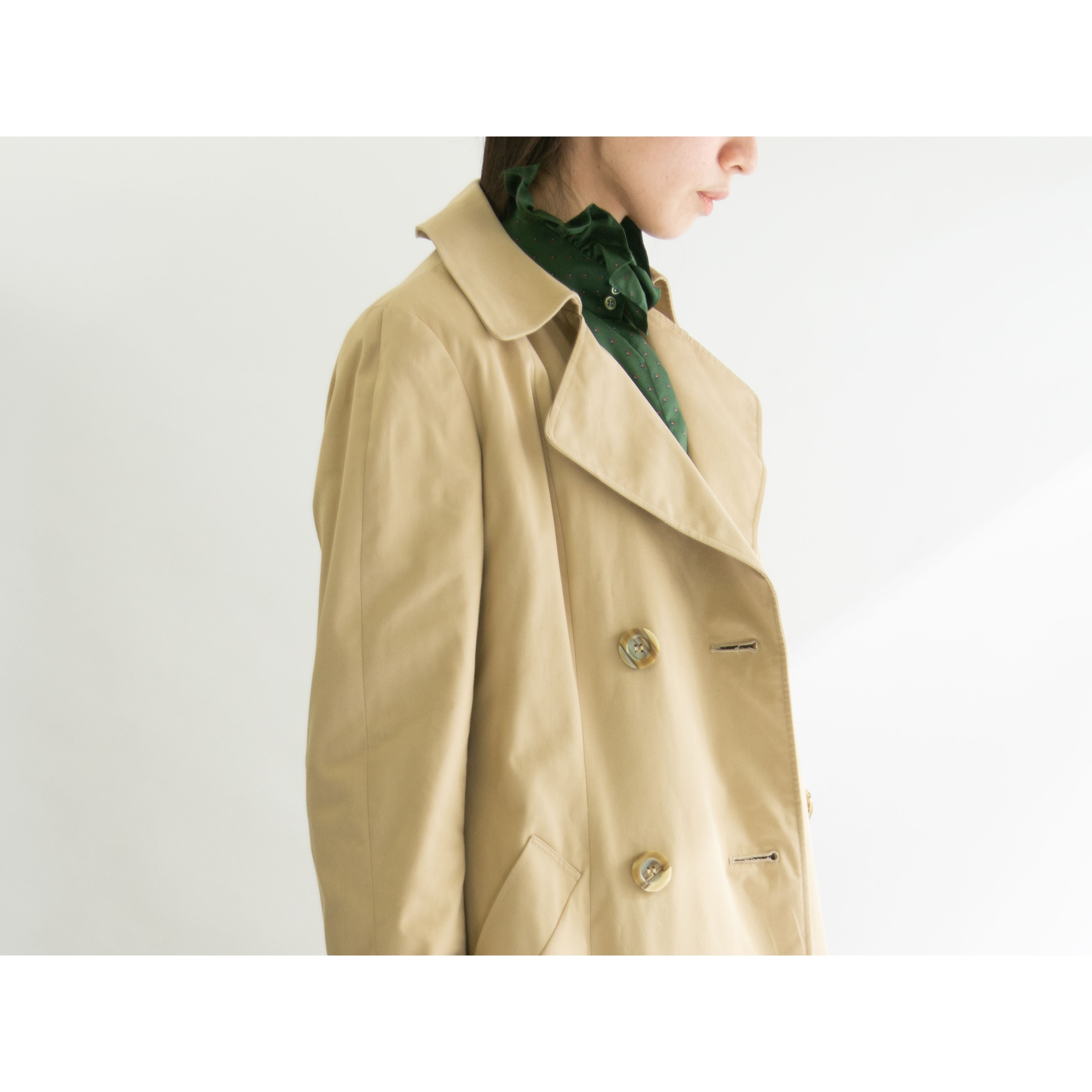 【Aquascutum】Made in Canada 80's Trench Coat(アクアスキュータム カナダ製 ウールライナー付トレンチコート)