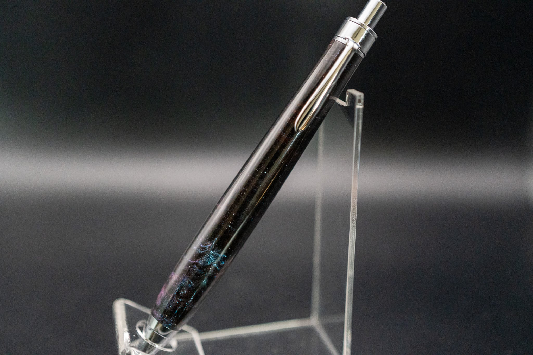 新品・未使用】金杢犀 シャープペンシル レジン silver MP 木軸ペン 金杢