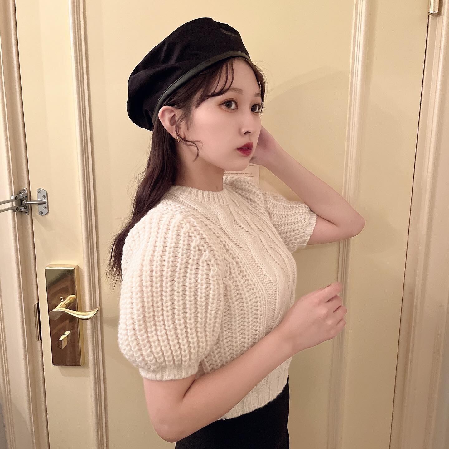 short cable knit tops