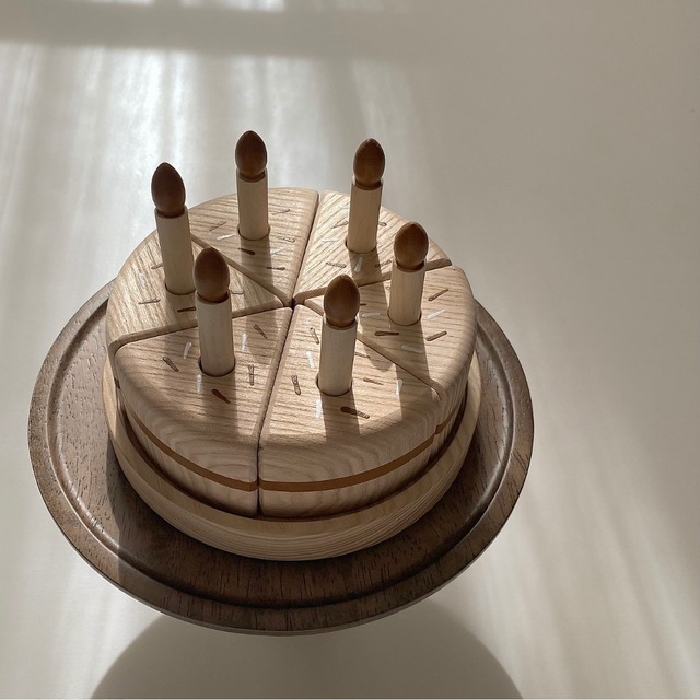 【即納】wooden birthdaycake set(decoration) 木製バースデーケーキセット(デコレーション)