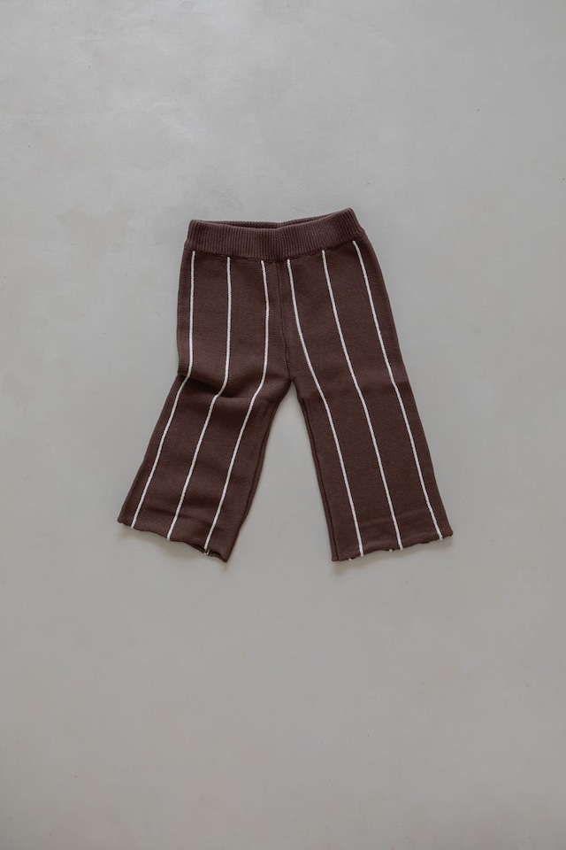 【即納】BELLE & SUN Pants | Cacao Stripe