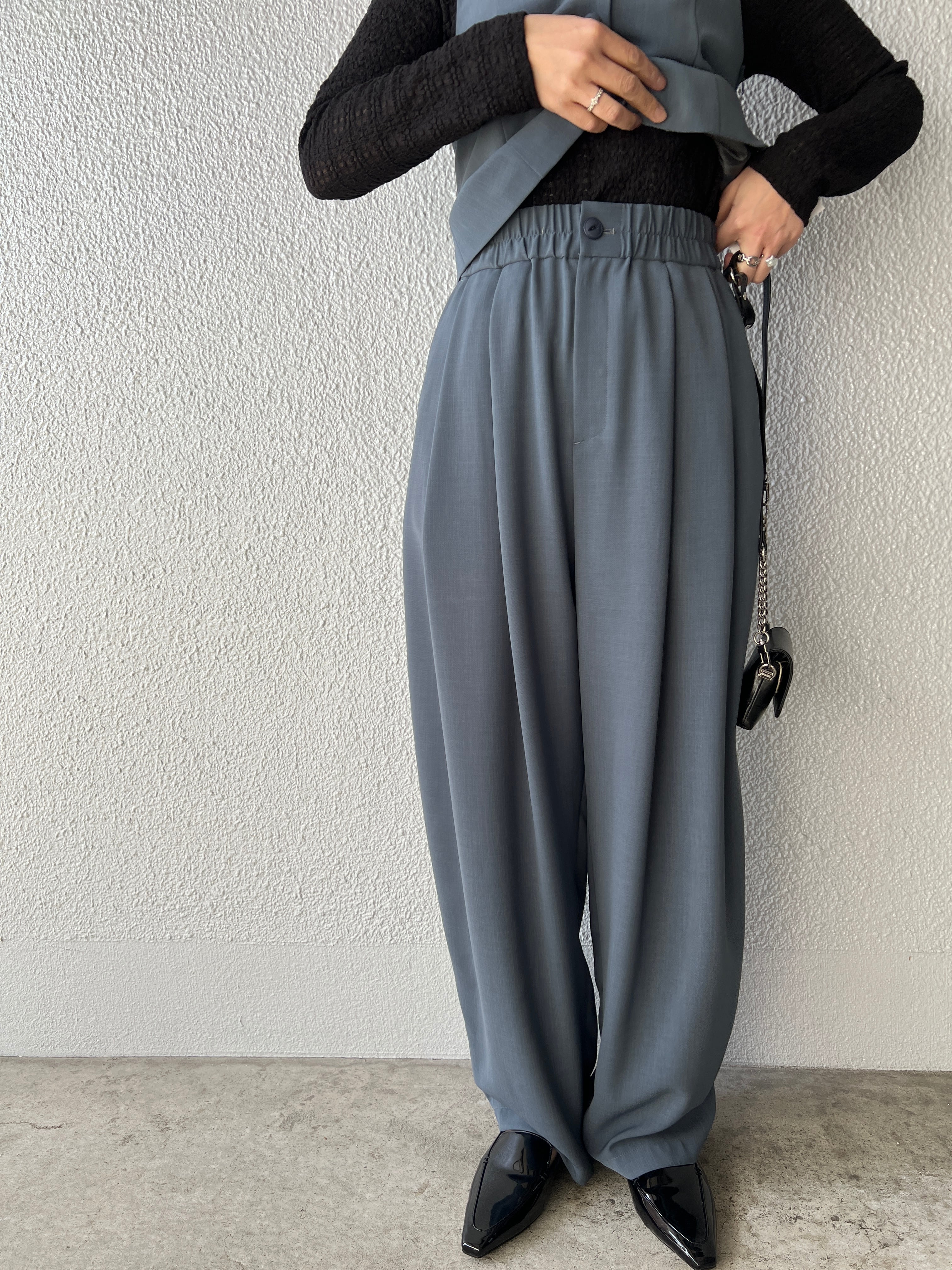 【PASSIONE】3ピース可 タックイージーパンツ 616634