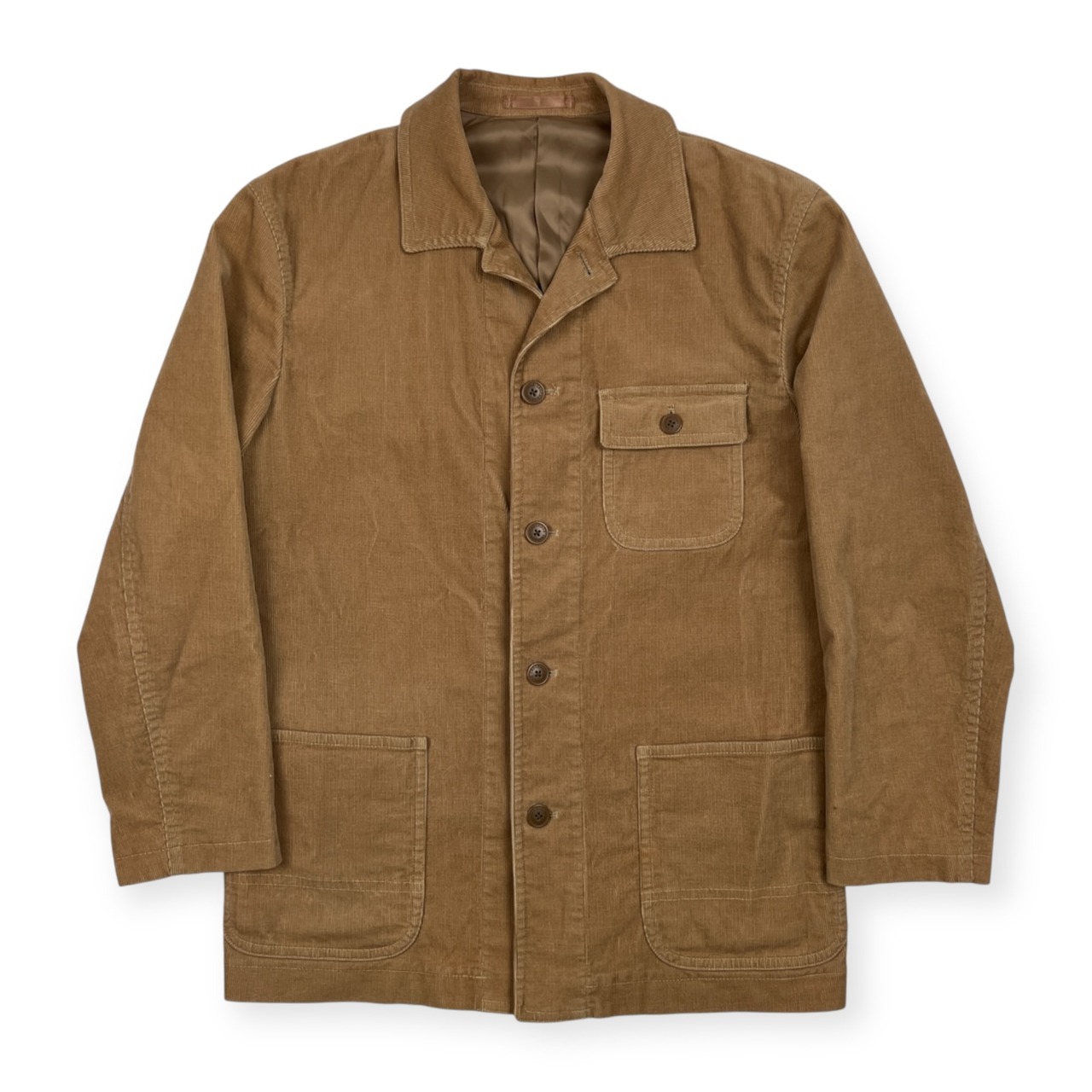 CROCODILE クロコダイル コーデュロイ ピケ カバーオール ジャケット サイズ L /メンズ/ブラウンベージュ