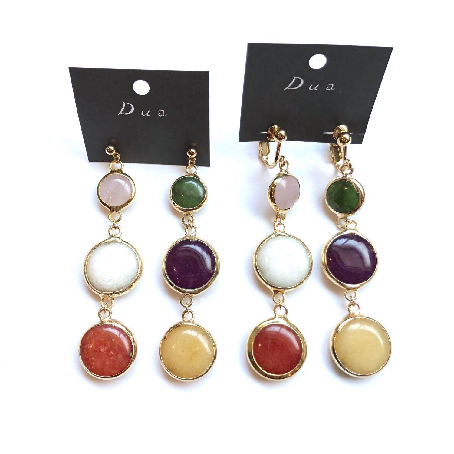 天然石チャームの〈ピアス/イヤリング〉 | Dua-アクセサリーパーツショップ