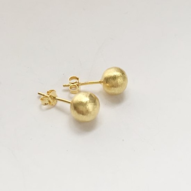 Gold Coating ボール スタッド ピアス