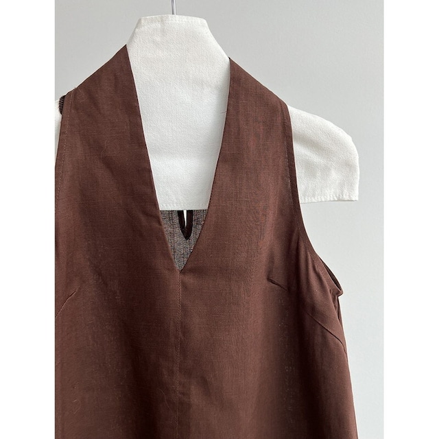 v-neck halter neck shirt 10944