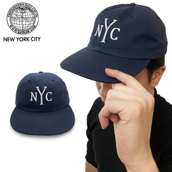 COOPERSTOWN BALLCAP クーパーズタウンボールキャップ NYC2 NAVY フリーサイズ