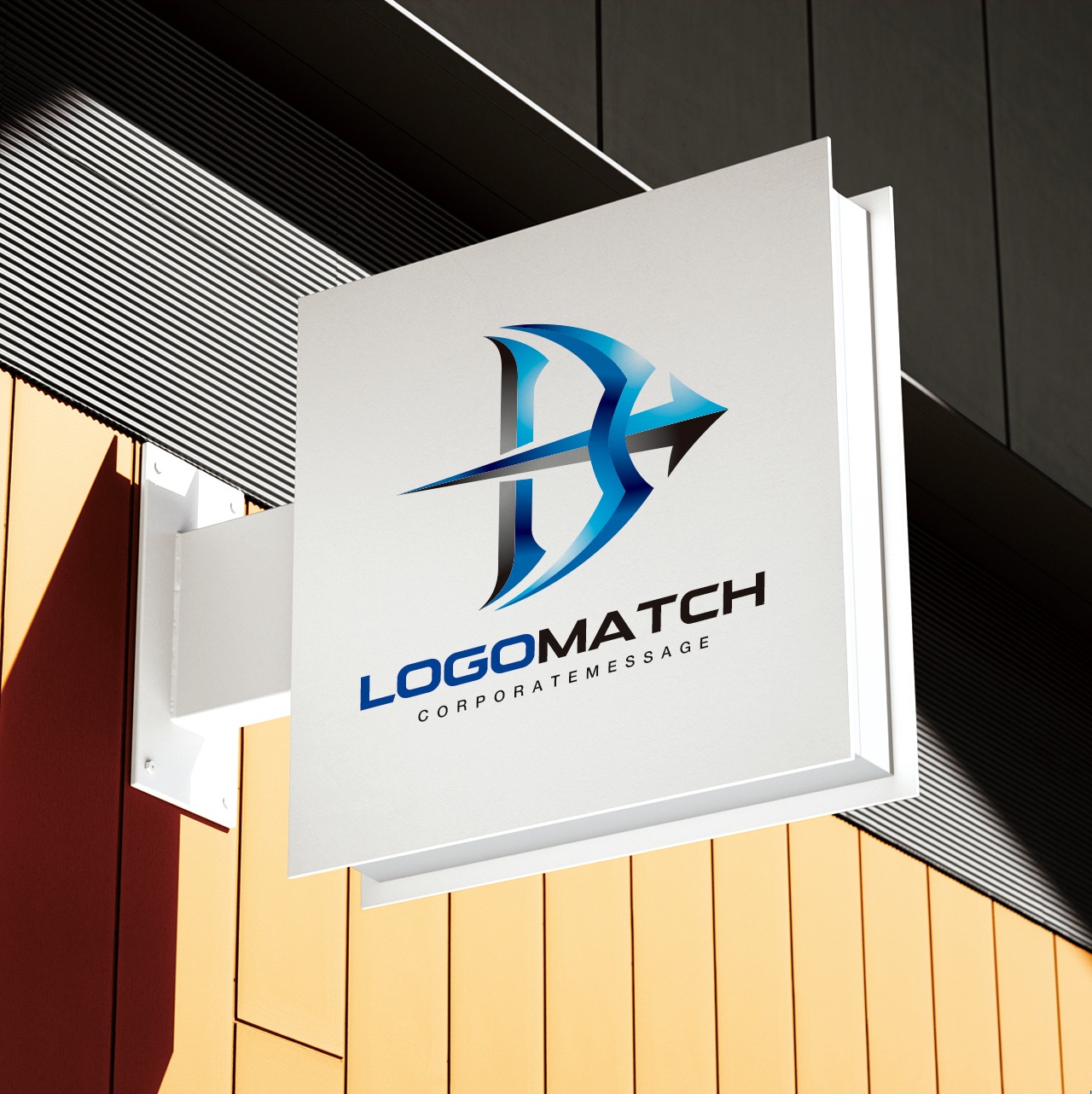 目標を定めた矢Bのロゴ