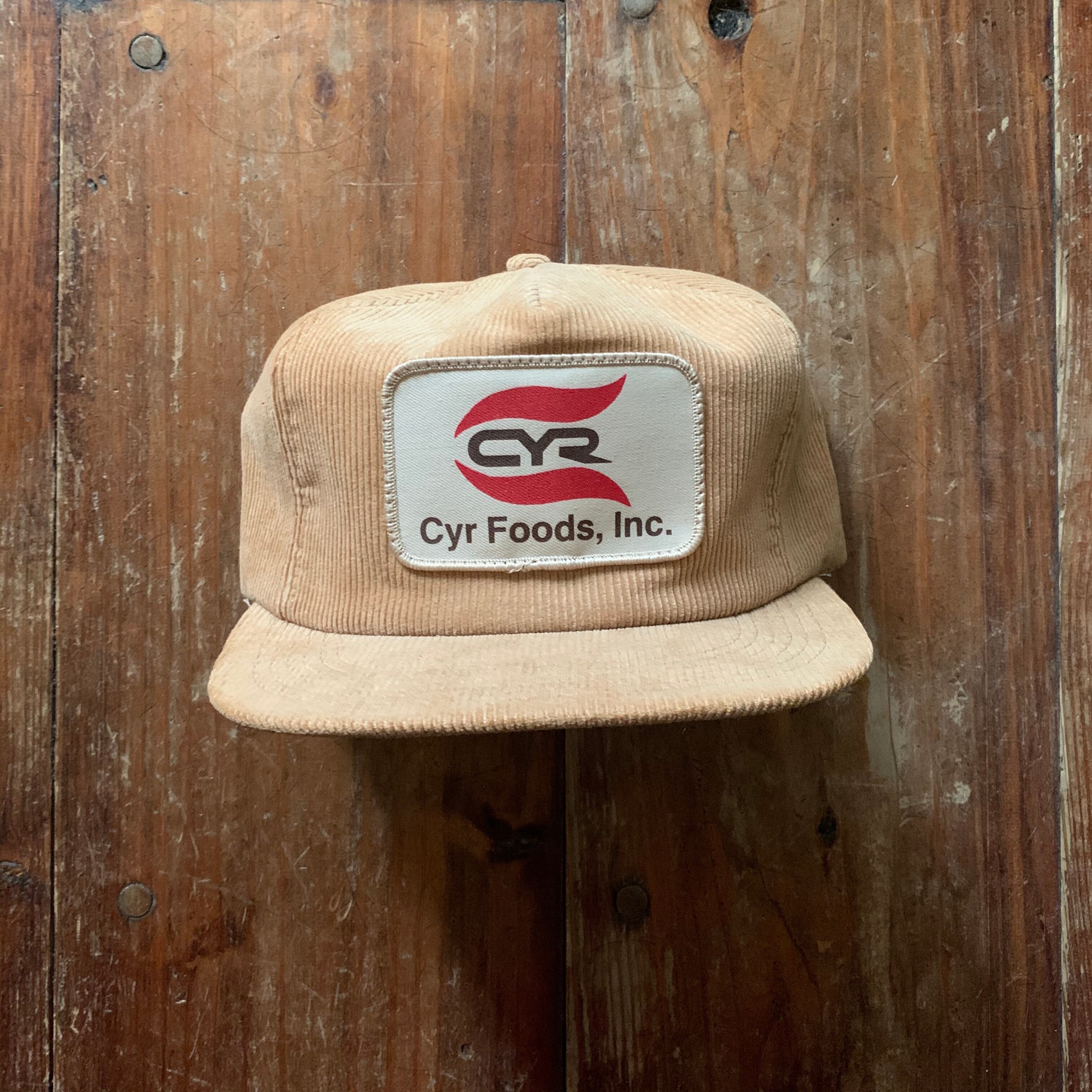 1970's Corduroy Trucker Hat "CYR Foods Inc."