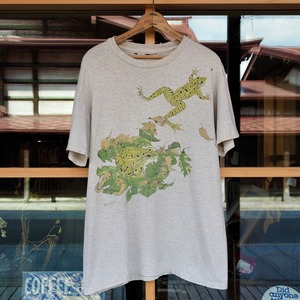 90’s LIBERTY GRAPHICS Frog Print T-Shirt L/XL Single Stitch カエル 両面プリント Tシャツ
