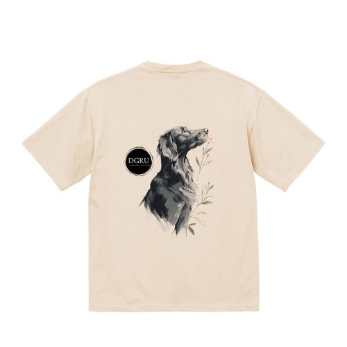 フラットコーテッド・レトリーバー バックデザインTシャツ