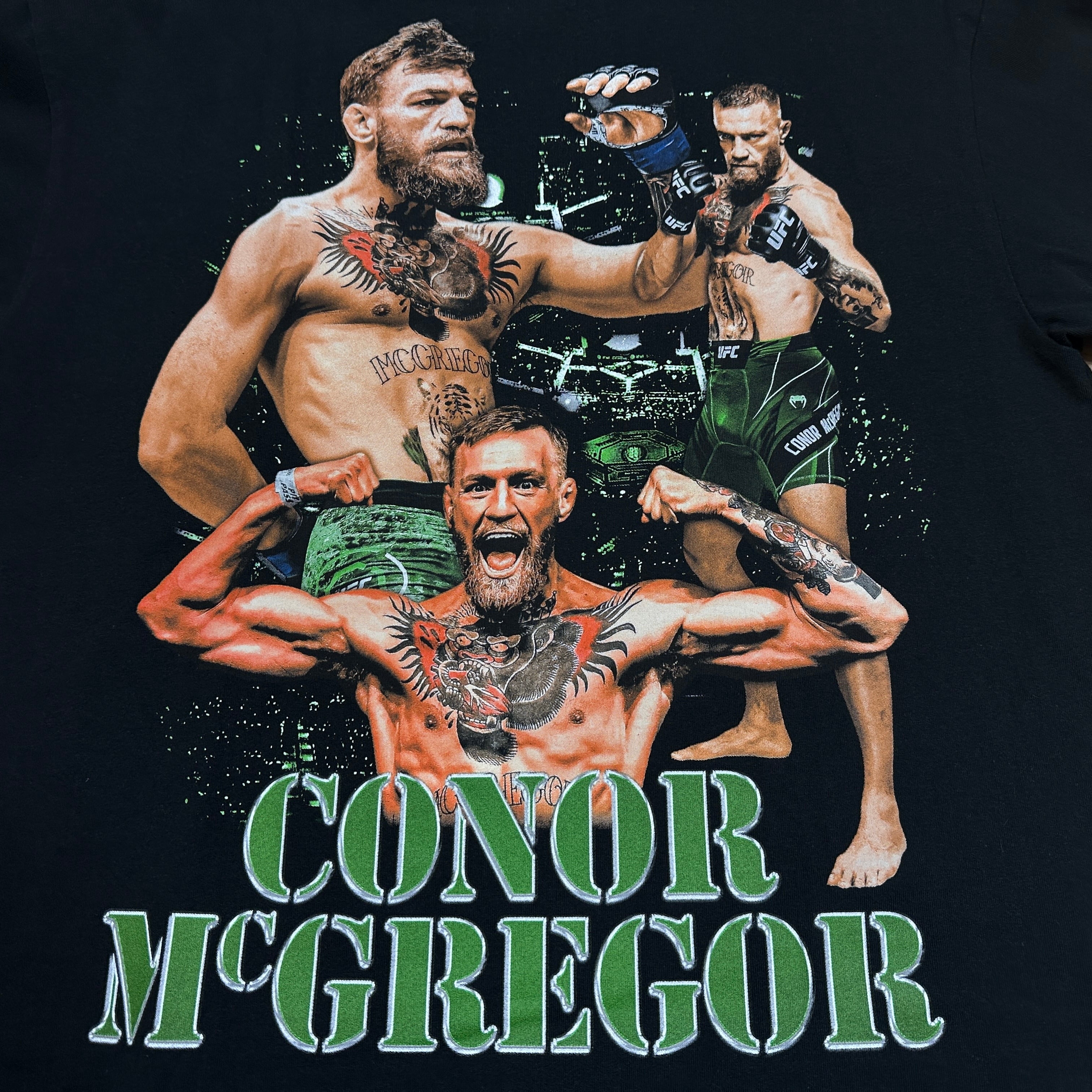 格オタ UFC コナーマクレガー シャツ 2点セット 古着】UFC | コナー・マクレガー(Conor McGregor) Tee BLACK L