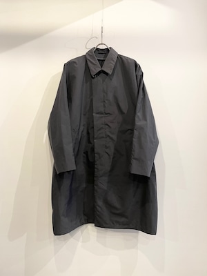 T/f Lv7 loose fit nylon taffeta balmacaan coat - stone