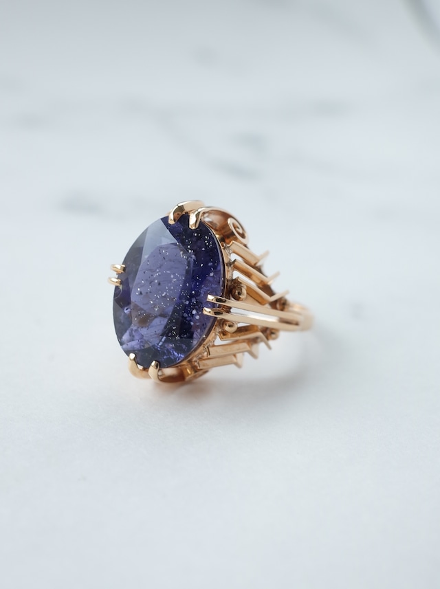 Neo Vintage Aventurine Iolite Ring