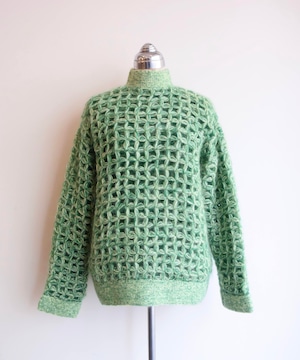 FUMIKA UCHIDA / FU-O-KT018 Long HairmixMohairHandCrochet/Mock-neck