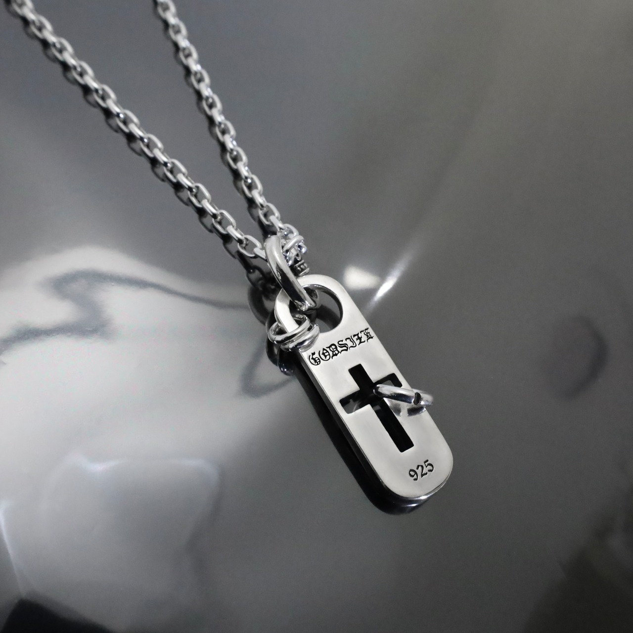 CLASSIC CROSS with KNOCKER #2 NECKLACE with GODSIZE® I.D. TAG / クラシッククロス ウィズ ノッカー #2ネックレス ゴッドサイズ® I.D.タグ