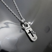 CLASSIC CROSS with KNOCKER #2 NECKLACE with GODSIZE® I.D. TAG / クラシッククロス ウィズ ノッカー #2ネックレス ゴッドサイズ® I.D.タグ