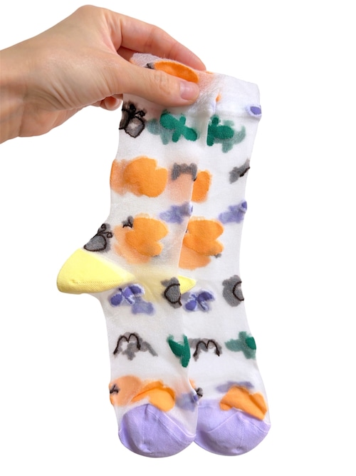 【solmu】 シースルーsocks（ちょうちょ）
