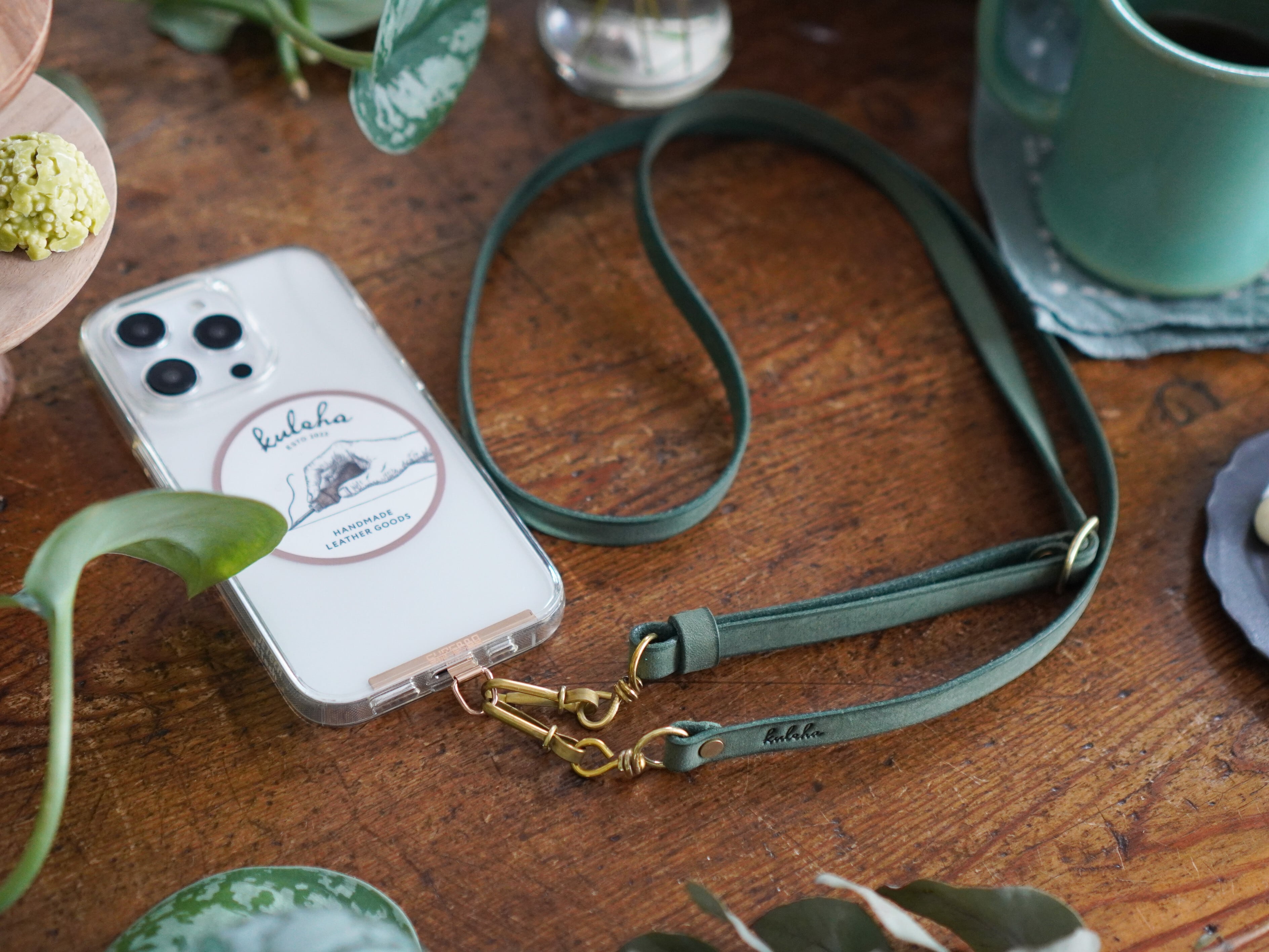 【Macaron Green】Twist ストラップ