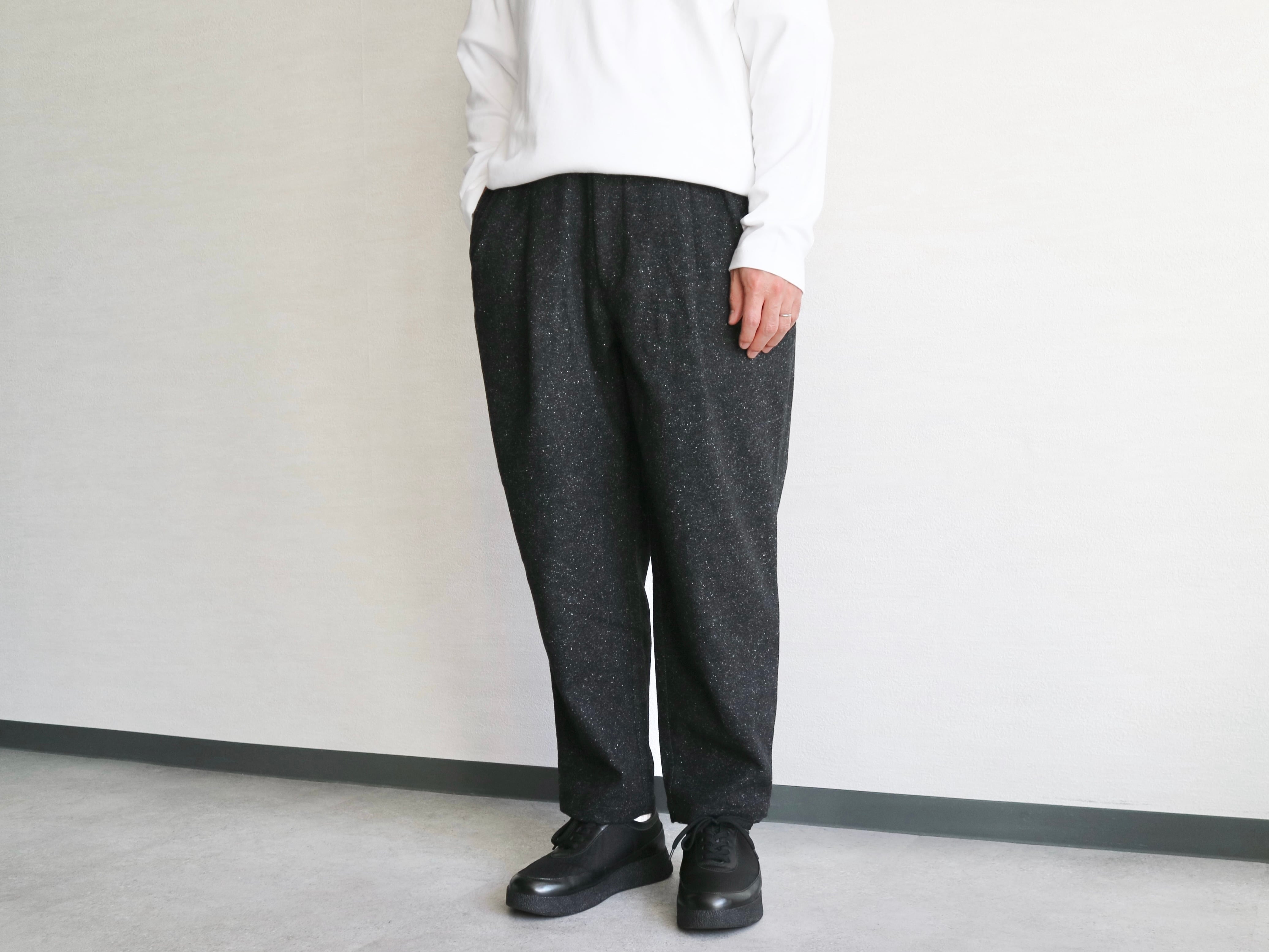STILL BY HAND スティルバイハンド】SILK NEP WOOL TAPERED EASY PANTS
