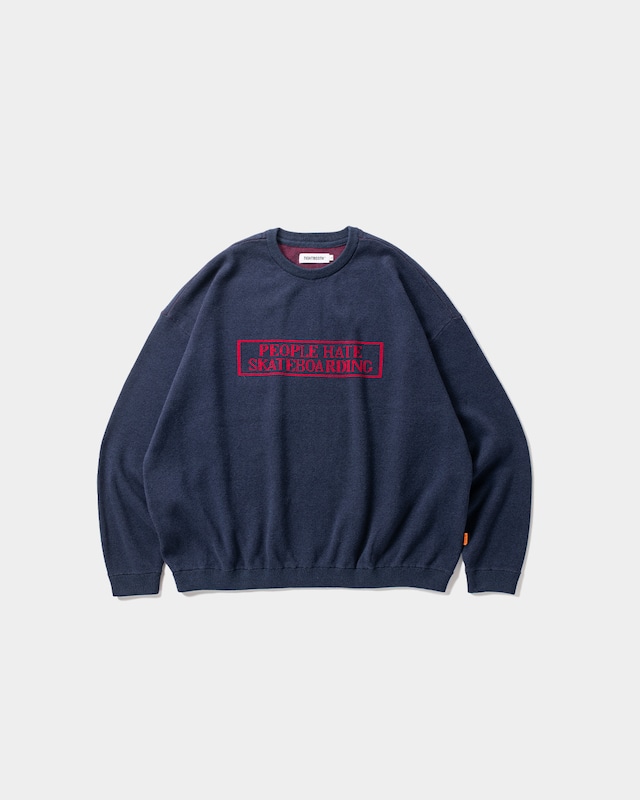 TIGHTBOOTH / PEOPLE HATE SKATE SWEATER / Navy