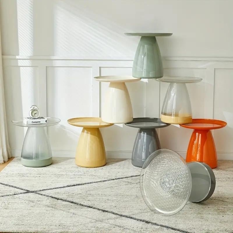 サイドテーブル コーヒーテーブル 透明 クリア グラデーション