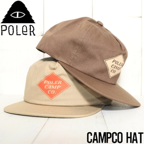 帽子 キャップ スナップバック POLeR ポーラー CAMPCO HAT 214ACU7002CHO