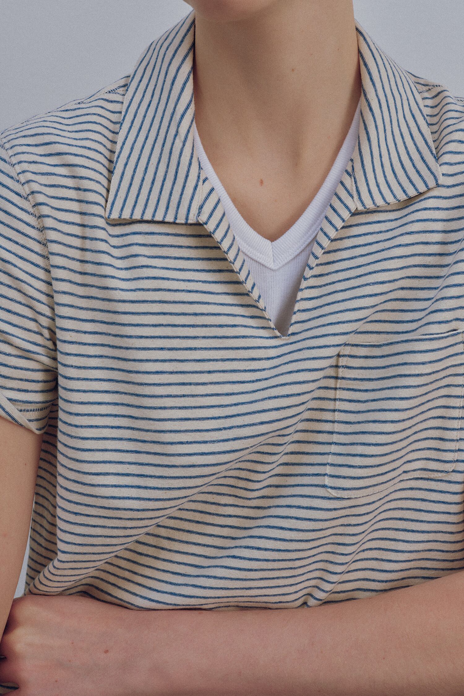 NOTHING WRITTEN] Elio pocket polo (Stripe) 正規品 韓国