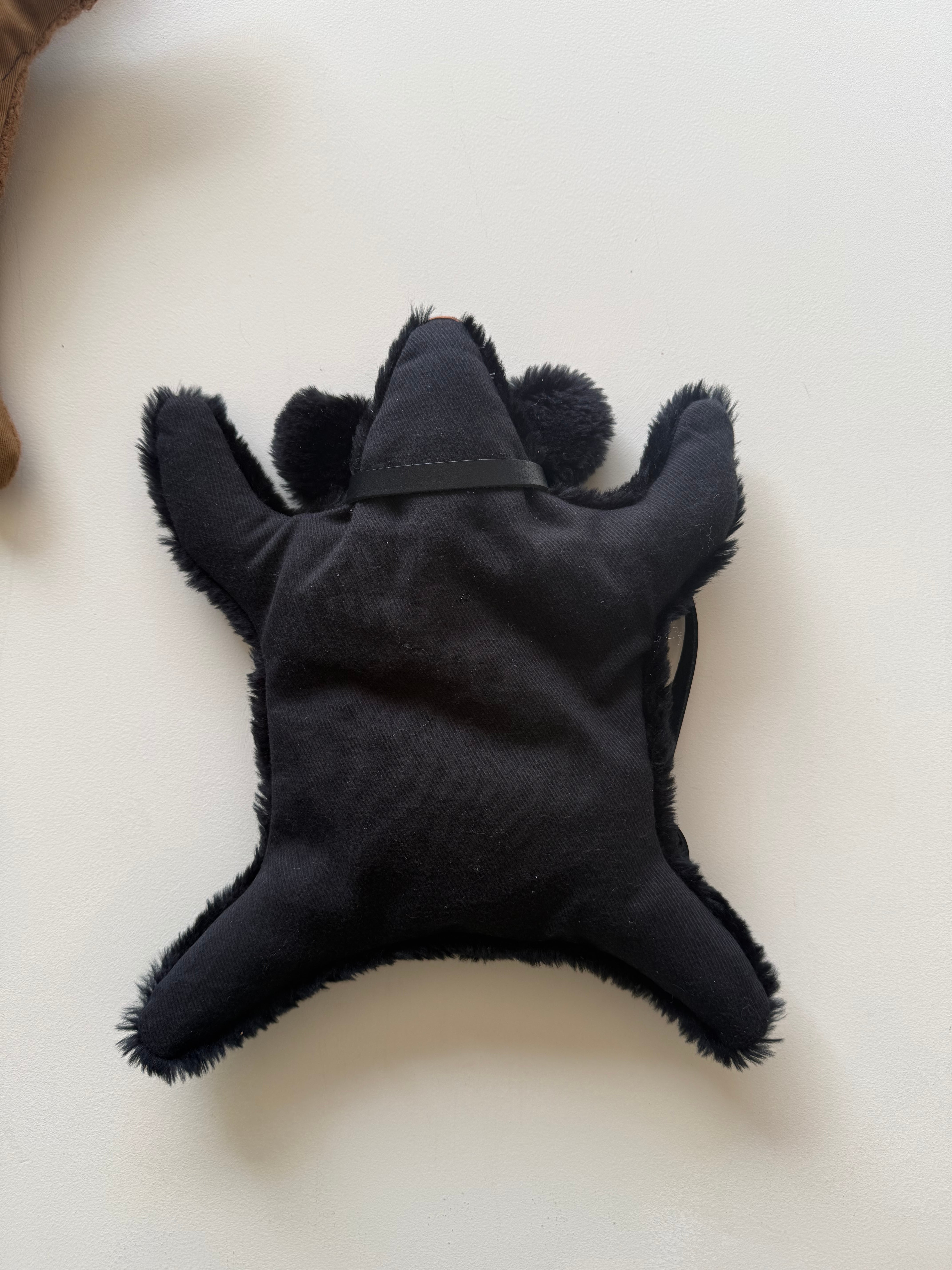 くったり　くまさん　バスケットカバー　黒　ブラック　作家 お散歩ワンちゃん】バスケットカバー | dottodot-works