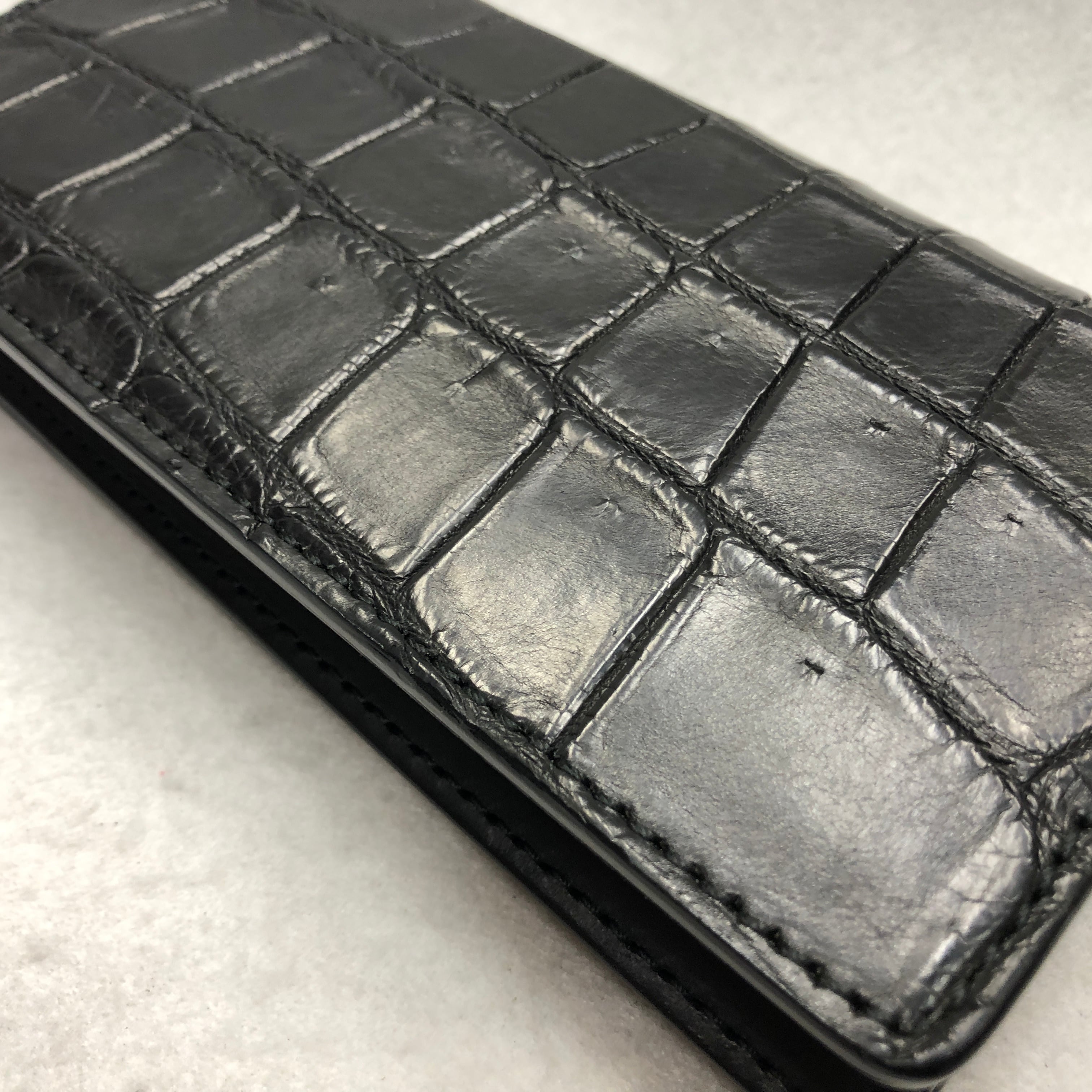 232 スモールクロコダイル 長財布 肚クロコ（特大サイズポロサス肚部