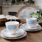 英国TUSCAN Verona フレンチシャビーなトリオ2客 カップ&ソーサー thumbnail 1